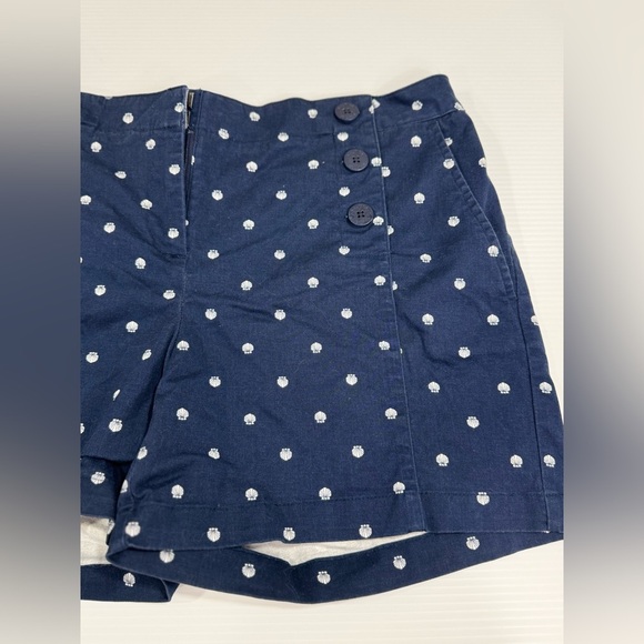 Nautica Shorts Size 8 Navy Blue Shells Sailor Hot Pants Beach Ocean Sea - Picture 2 of 9